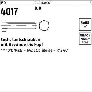สลักเกลียวหกเหลี่ยม ISO 4017 VG M33 X 150 8.8 5 ชิ้น - Product Image 1