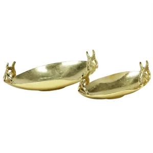 Bandeja de Metal Dorada de Lujo para Servir Frutas, Decoración de Bodas, Venta al por Mayor de Fábrica, Piezas Únicas, Artículos de Cocina de Tendencia - Product Image 3