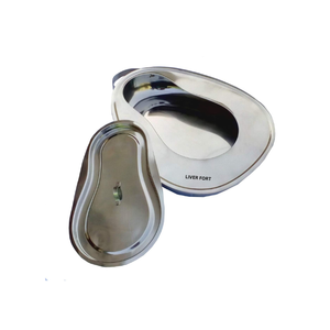 Manual de alta calidad, certificado CE, cubierta de orinal de acero inoxidable reutilizable, sin óxido, Hospital Holloware LIVERFORT - Product Image 2