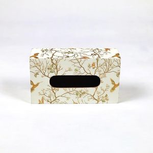 Boîte à mouchoirs élégante en bois imprimé Organisateur élégant à bas prix pour table à manger et salon Boîte à mouchoirs en bois de qualité supérieure - Product Image 3