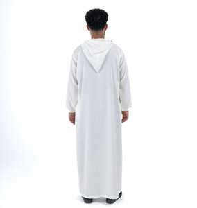 OEM Traditional <b>Moroccan</b> Muslim <b>Thobe</b> Jubba Hot Selling Long Sleeved Solid Color Men's Dress Plus Size Wholesale Top Supplier - Product Image 4