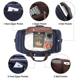 Sac de voyage de sport léger de grande capacité Logo personnalisé Softback Nouveau et peu coûteux - Product Image 3