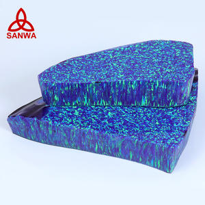 Sanwa ราคาโรงงานที่ดี Lab สร้างสังเคราะห์โอปอลวัตถุดิบ OP41สีม่วงหินหยาบสำหรับทำเจาะร่างกายและเครื่องประดับ - Product Image 4