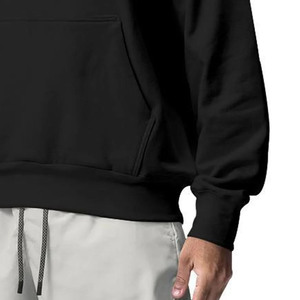 เสื้อสเวตเตอร์สวมหัวมีฮู้ดโอเวอร์ไซส์สำหรับผู้ชายเสื้อกันหนาวผ้าฝ้ายแบบสวมหัวทรงหลวมเสื้อมีฮู้ดแขนยาวลำลองแฟชั่น - Product Image 4