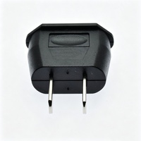Adaptateur de prise de voyage UE vers US, convertisseur de prise 6A, adaptateur mural en ABS ignifuge pour appareils européens à utiliser en Amérique du Nord