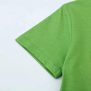 Camiseta para niños Camiseta de manga corta de algodón con cuello redondo de alta calidad para niños Camiseta para niños con logotipo personalizado - Product Image 3