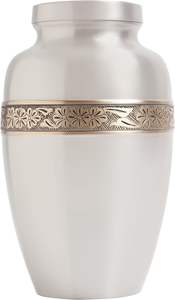 Urna Funeraria de Latón para Adultos, Hecha a Mano, Moderna, Niquelada, con Capacidad Personalizable, Urna Conmemorativa para Cenizas Humanas de Primera Calidad - Product Image 4