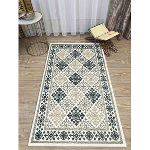 Tapis de prière islamique beige : Décoration de maison musulmane antidérapante, tapis fin non tissé - Product Image 2
