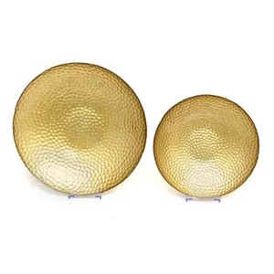 Ensemble de 2 bols à dattes en métal magnifiquement conçu avec une construction durable pour la décoration intérieure contemporaine et les options de cadeaux - Product Image 2