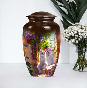 Urna de cremación de gato caprichosa, urna conmemorativa personalizada para cenizas, urna de recuerdo personalizable de 200 pulgadas cúbicas para Cat Love - Product Image 5