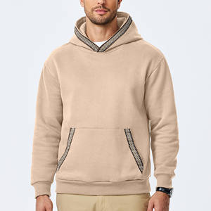 2025 Sudadera con capucha de lana de algodón 100% de peso pesado con logotipo personalizado para hombre, jersey de gran tamaño, sudadera Lisa teñida Puff XS 6XL - Product Image 2