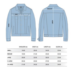Veste en jean personnalisée pour hommes, élégante et décontractée de haute qualité avec poches latérales Veste en jean bleu clair pour hommes - Product Image 5