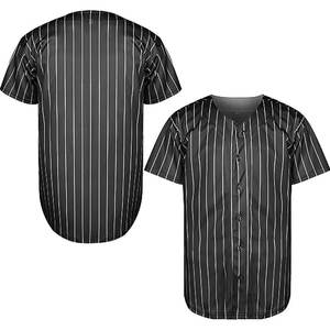 Top Qualité Sublimation Impression Conception Gratuite Meilleure Vente Hommes À Manches Courtes Bouton Baseball Jersey Porter Uniforme Costume Jersey - Product Image 6