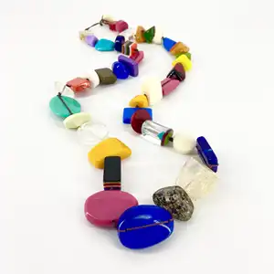 Necklace fashion Jewelry for women from India trendy look handmade resin necklace