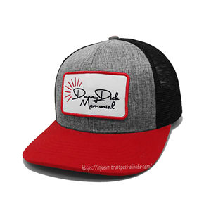 Chapeaux de camionneur brodés avec logo personnalisé OEM 2 tons de haute qualité Vente en gros de chapeaux de camionneur de sport au Vietnam - Product Image 2