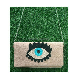 Indian Boho Designer Handmade Women's Canvas Messenger <b>Bag</b> Fashionable Shoulder Clutch for <b>Evening</b> Shopping Parties Wholesale - Product Image 4