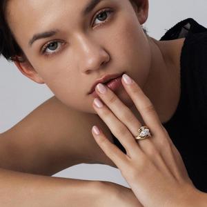 Classic Marquise Cut <b>Diamond</b> <b>Ring</b> Setting 2 Ct D-F VVS1-VS2 Lab Grown <b>Diamond</b> In 14K And 18K Yellow Gold Romantic Gift For Her - Product Image 3