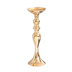 Nouveau support décoratif de pilier de bougie en métal or brillant fini pour le pilier de bougie de décor d'éclairage de table de salon - Product Image 4