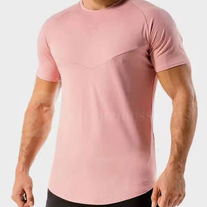 เสื้อยืดคอกลมทรงสปอร์ต แห้งเร็ว ผ้าแคนวาส สำหรับผู้ชาย ออกแบบเองได้ ทรงเข้ารูป ไร้ตะเข็บ แขนสั้น แห้งเร็ว โลโก้ด้านหน้า - Product Image 2