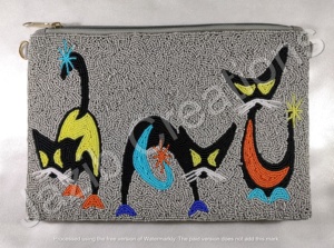 2025 femmes doux Durable paillettes pochette à la main tissé épaule paillettes Floral brodé fermeture éclair tendance pour la plage - Product Image 3