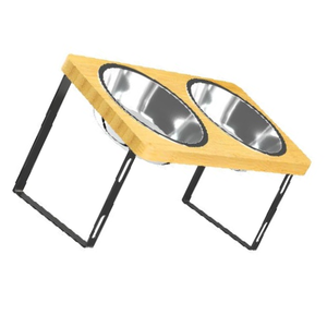 Precio al por mayor Cuenco doble Perro Gato Cuencos Acero inoxidable Calidad asegurada Prevención de asfixia del fabricante de la India - Product Image 3