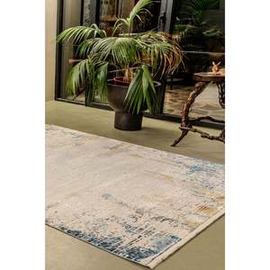 Tapis moderne multicolore Netline PR015 Perre, 60% viscose, 40% acrylique, pour chambre à coucher, bureau et chambre d'enfant, tapis Home Depot - Product Image 4