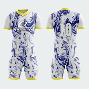 Uniforme de Fútbol Personalizado por Sublimación, Conjunto de Camiseta y Pantalones Cortos de Fútbol, Últimos Diseños, Uniforme de Fútbol Juvenil para Venta en Línea - Product Image 4