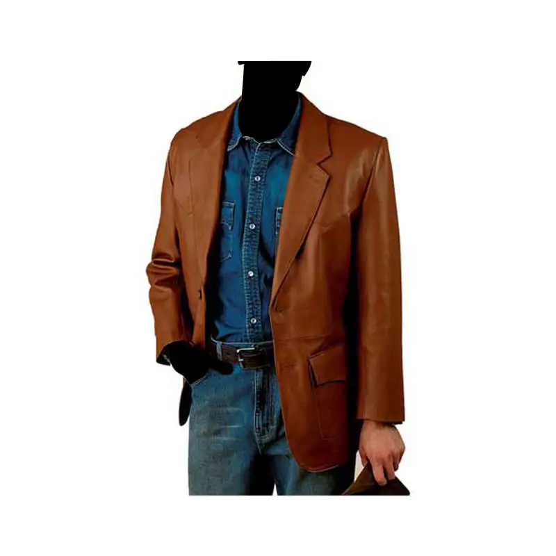 Leather custom made 2022 best top quality men blazer men 2022 High Quality Windproof Sheepskin Leather blazer