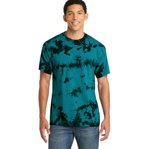 Camiseta de Hombre con Estampado Tie Dye, 100% Algodón, Cuello Redondo, Manga Corta, Estampada, Cómoda, Informal, para Hombre - Product Image 1