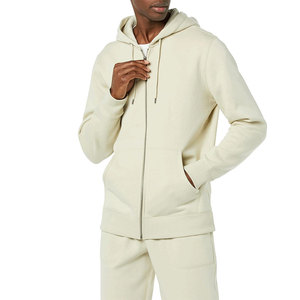 Sweat à capuche zippé pour homme de haute qualité, 220 g/m², 100 % coton, coupe classique, anti-plis, anti-boulochage, automne, écologique - Product Image 3