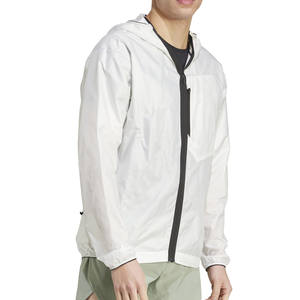 Veste coupe-vent pour homme 2026 avec logo personnalisé, 100% polyester, style décontracté, blouson long avec fermeture éclair, épaisseur fine - Product Image 5