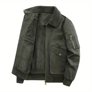 แจ็กเก็ตบอมเบอร์ซาตินกันลมสำหรับผู้ชายเสื้อเบลเซอร์แนวธุรกิจออกแบบได้เองล่าสุดมีซิปปิดสำหรับฤดูหนาว - Product Image 6