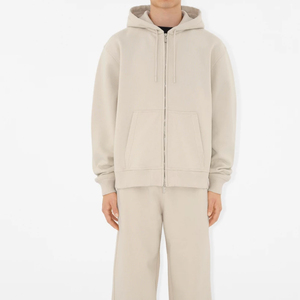 Meilleures ventes Sweat à capuche zippé en coton pour hommes Polaire biologique Sweats à capuche zippés pour hommes Veste de sport personnalisée avec capuche - Product Image 4