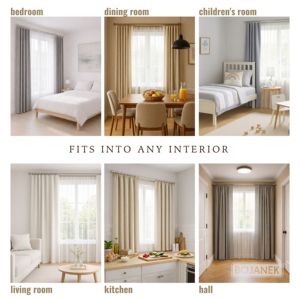 Tringle à rideaux double BOJANEK, tube de 19 mm, design moderne métallisé, différentes longueurs, différents embouts et couleurs, personnalisation facile - Product Image 6