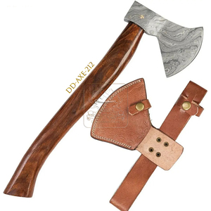 Wholesale Outdoor Bushcraft Damascus Steel <b>Axe</b> Viking Style DD-AXE212 Wood <b>Handled</b> Chopping <b>Axe</b> Cutting Hatchet Forest <b>Axe</b> - Product Image 1