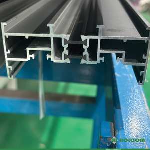 Combinaison fixe de porte d'entrée française en alliage d'aluminium pour l'intérieur et l'extérieur Isolation thermique pour la salle de bain Chambre à coucher Villa - Product Image 4