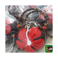 Tas cangkang kelapa Eco buatan tangan untuk wanita, aksesori alami ringan untuk pakaian sehari-hari, jalan-jalan, luar ruangan dan ide hadiah