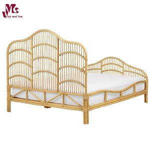 Cama de mimbre individual de mimbre Marco de cama natural Muebles de ratán para camas Habitación Hecho en Vietnam - Product Image 2