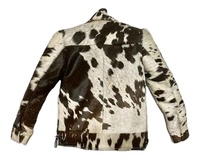 Chaqueta de cuero de calidad superior para hombre estilo con chaqueta de cuero de piel de vaca 100% Original chaqueta hecha a medida pelo de vaca