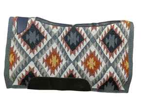 High Quality Custom Made 1/2\" Gray Wool <b>Felt</b> Multi-Color Contour <b>Pad</b> New Zealand Wool Horse Ranch Saddle <b>Pads</b> Size 34x42 Wear - Product Image 5