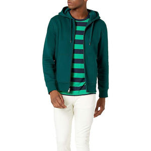 Sweat à capuche pour homme en coton 100% de qualité supérieure, style nouveau, épais, tricoté, brodé, fermeture éclair, doublé, anti-boulochage, décontracté - Product Image 2