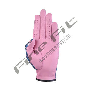 Guante de Golf de piel de oveja para hombre, mano izquierda, agarre gris blanco, antideslizante, deportes al aire libre, transpirable, duradero, rendimiento profesional - Product Image 3