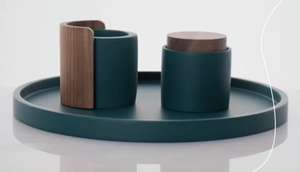 Juego de quemadores de incienso religiosos de lujo, estilo árabe, ecológico, antiolores, bandeja rectangular de madera de terrazo, soporte para decoración de mesa - Product Image 5