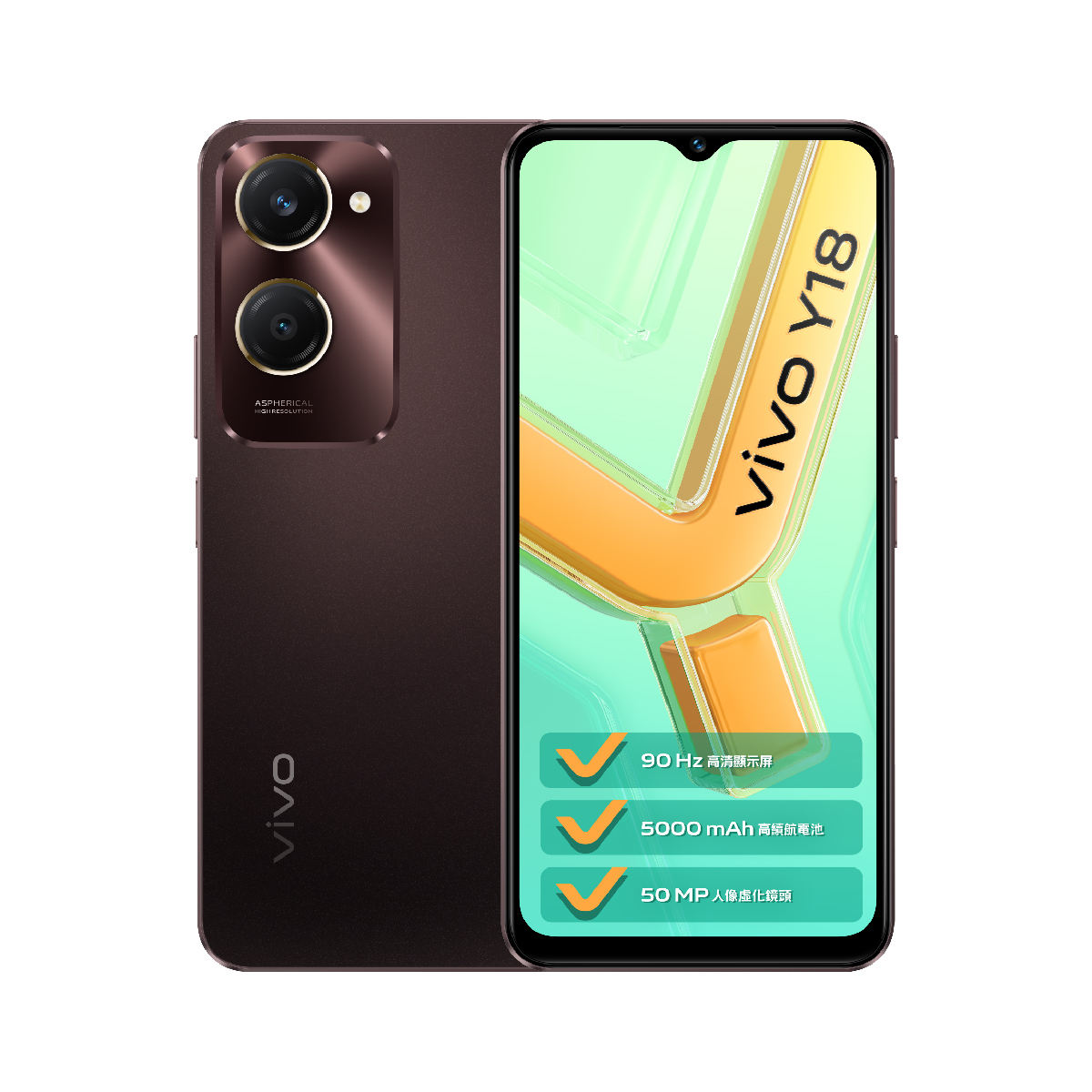 VIVO Y18 AMOLED, 8GB RAM, 50MP Camera, 5000mah Battery