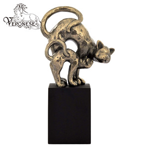 งานศิลปะตกแต่งบ้านรูปปั้นช้างกอดกันแสนอบอุ่น ดีไซน์เวโรเนส งานเพ้นท์มือสุดหรู ของสะสม ทำจากโพลีเรซิ่นเคลือบสีบรอนซ์ - Product Image 3