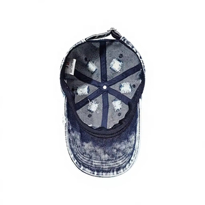 Casquette de baseball en satin réglable, nouvelle, délavée, respirante, imperméable, toutes saisons, effet usé, rétro, protection UV, unisexe, tendance - Product Image 2