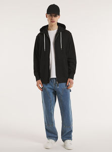 Sweat à capuche zippé de qualité supérieure, tissu doux et chaud, manches longues, pour vêtements de sport décontractés et personnalisation de marque - Product Image 4