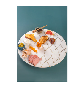 Venta al por mayor directa de fábrica Mármol Lazy Susan Snack Postre Sirviendo uso mármol Lazy Susan Diseño atractivo superventas - Product Image 6