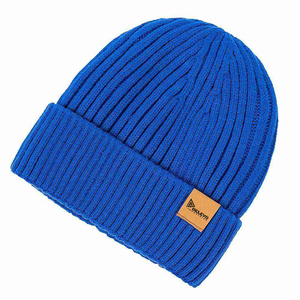 Gorros de Punto Acrílicos de Color Sólido para Unisex, Otoño Invierno, Cálidos para Exteriores, Bordado 3D, Venta al Por Mayor, 180Gsm, Alta Calidad - Product Image 3