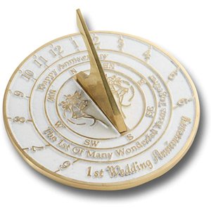 Idée de cadeau de cadran solaire d'anniversaire de mariage est un excellent cadeau pour lui pour elle ou pour un couple pour célébrer 1 an de cadeau de mariage - Product Image 2